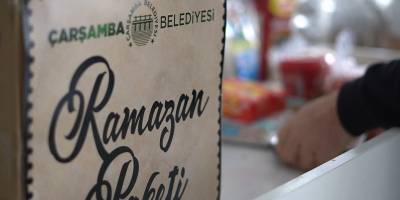 Çarşamba Belediyesi'nden market kartı ve erzak yardımı