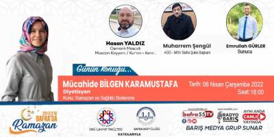 Mücahide Bilgen Karamustafa ,2022'de Bafra'da Ramazan'a konuk olacak