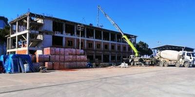 Yemekhane inşaatının yüzde 40’ı tamamlandı