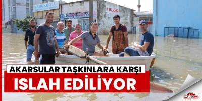 Samsun'da akarsular taşkınlara karşı ıslah ediliyor