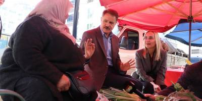 Başkan Deveci pazarın nabzını tuttu