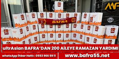 Galatasaray taraftar grubundan 200 aileye Ramazan yardımı