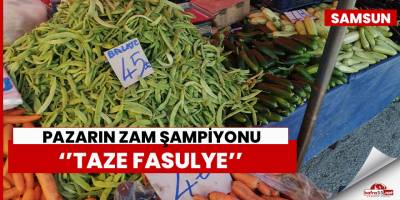 Pazarın en pahalı ürünü “taze fasulye”
