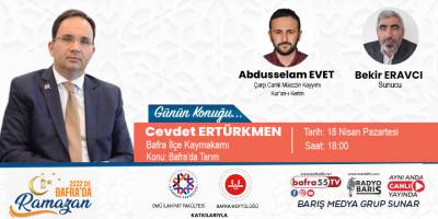 Bafra Kaymakamı Bu Akşam 2022 'de Bafra’da Ramazanın Konuğu
