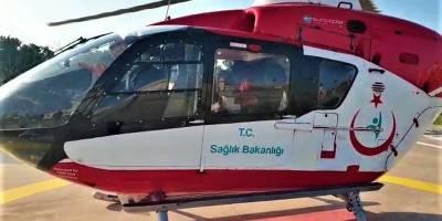 Trabzon'dan Samsun'a ambulans helikopterle getirildi