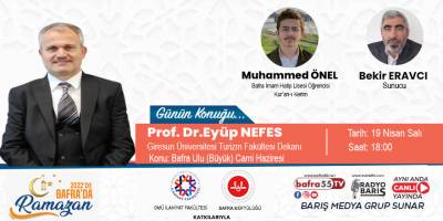 Prof. Dr. Eyüp NEFES 2022 'de Bafra’da Ramazanın Konuğu