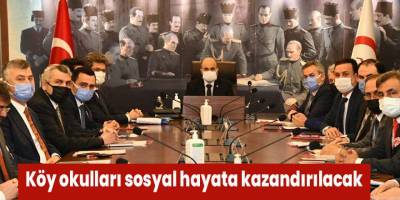 Köy okulları sosyal hayata kazandırılacak