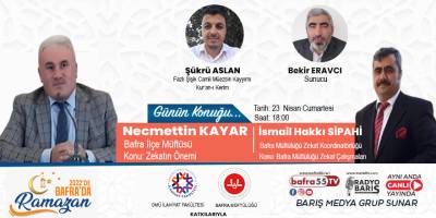 Bafra İlçe Müftüsü 2022 'de Bafra’da Ramazanın Konuğu