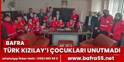 Bafra Türk Kızılay'ı çocukları unutmadı