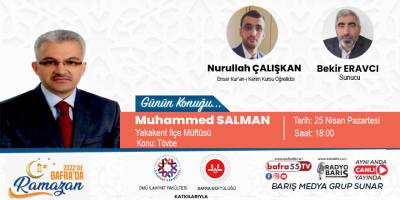 Muhammet SALMAN 2022'de Bafra'da Ramazan'ın konuğu