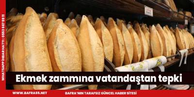 Ekmek zammına vatandaştan tepki