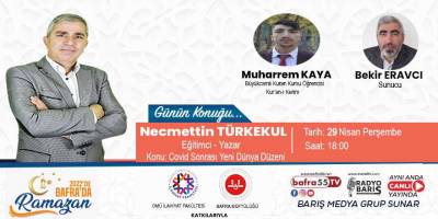Bafra'da 2022'de Ramazan'ın konuğu Eğitimci- Yazar Necmettin Türkekul