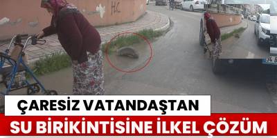 Bafra’da vatandaştan ilkel çözüm