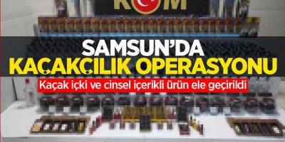 Samsun'da kaçakçılık operasyonu