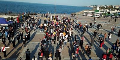 Atakum'da engelliler için farkındalık yürüyüşü