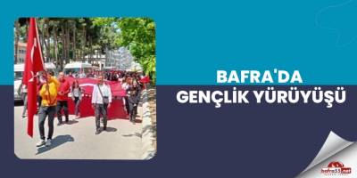 Bafra'da Gençlik Yürüyüşü