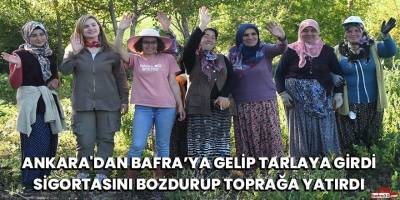 Ankara'dan Bafra’ya gelip, Bafra’da çiftçi oldu