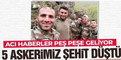 Pençe Kilit Operasyonu'nda şehit olan askerlerimizin sayısı 5'e yükseldi