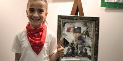 100 minik öğrenciden 100 Atatürk eseri