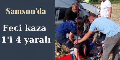 Mevlit dönüşü kaza: 1'i ağır 4 yaralı