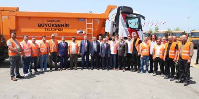 Samsun Büyükşehir Belediyesi araç filosuna 45 yeni kamyon