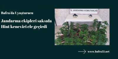 BAFRA JANDARMASI UYUŞTURUCUYLA MÜCADELEYE DEVAM EDİYOR