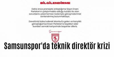 Samsunspor'da teknik direktör krizi