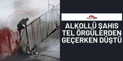 Alkollü Şahıs Tel Örgülerden Geçerken Düştü