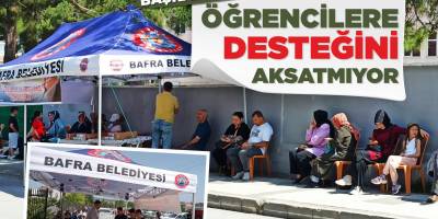 BAŞKAN KILIÇ ÖĞRENCİLERE DESTEĞİNİ AKSATMIYOR