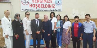 Kursiyerlerden yıl sonu sergisi