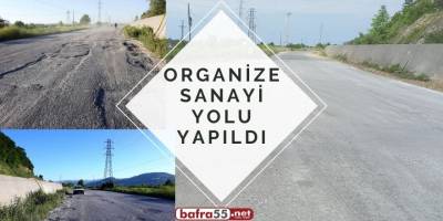 Organize sanayi yolu yapıldı
