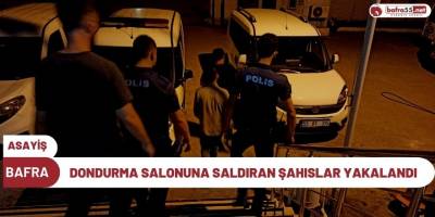 Dondurma salonuna silahla saldıran şahıslar yakalandı