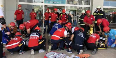 Samsun'da gerçeğini aratmayan tatbikat