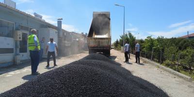 Sinop Küçük Sanayi’de asfalt çalışması