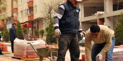 DUHA SERTKAYA BULVARI KALDIRIM ÇALIŞMASI DEVAM EDİYOR