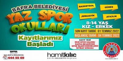 YAZ SPOR OKULLARI KAYITLARI BAŞLADI