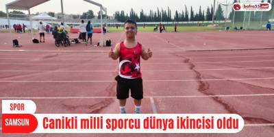 Canikli milli sporcu dünya ikincisi oldu