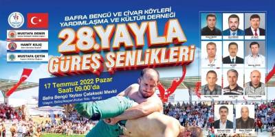BENGÜ 28.YAYLA GÜREŞ ŞENLİKLERİ 17 TEMMUZ’DA YAPILACAK