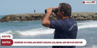 Bafra'da Denizde boğulan Suriyeli genci arama çalışmaları devam ediyor