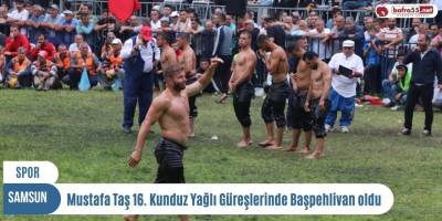 Mustafa Taş 16. Kunduz Yağlı Güreşlerinde Başpehlivan oldu
