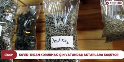 Kovid-19'dan korunmak için vatandaş aktarlara koşuyor