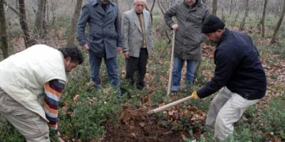BAFRA'DA  POLİS ORMANDA BEBEK CESEDİ ARADI
