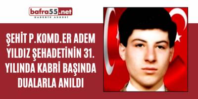 Şehit Adem Yıldız Mezarı Başında Anıldı
