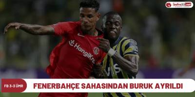 Fenerbahçe Sahasından Buruk Ayrıldı