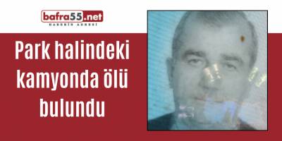 Park halindeki kamyonda ölü bulundu