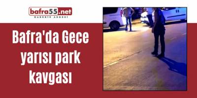 Bafra'da Gece yarısı park kavgası