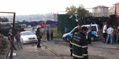 Samsun Sebze ve Meyve Halinde Yangın