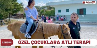 Özel çocuklara atlı terapi