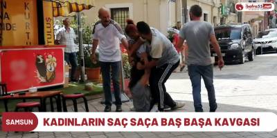Kadınların saç saça baş başa kıskançlık kavgası