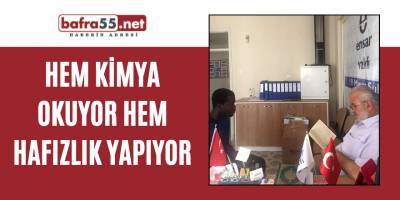 Hem Kimya Okuyor Hem Hafızlık Yapıyor